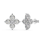 [Clover Jewelry]四つ葉のクローバー八芒星ピアス
