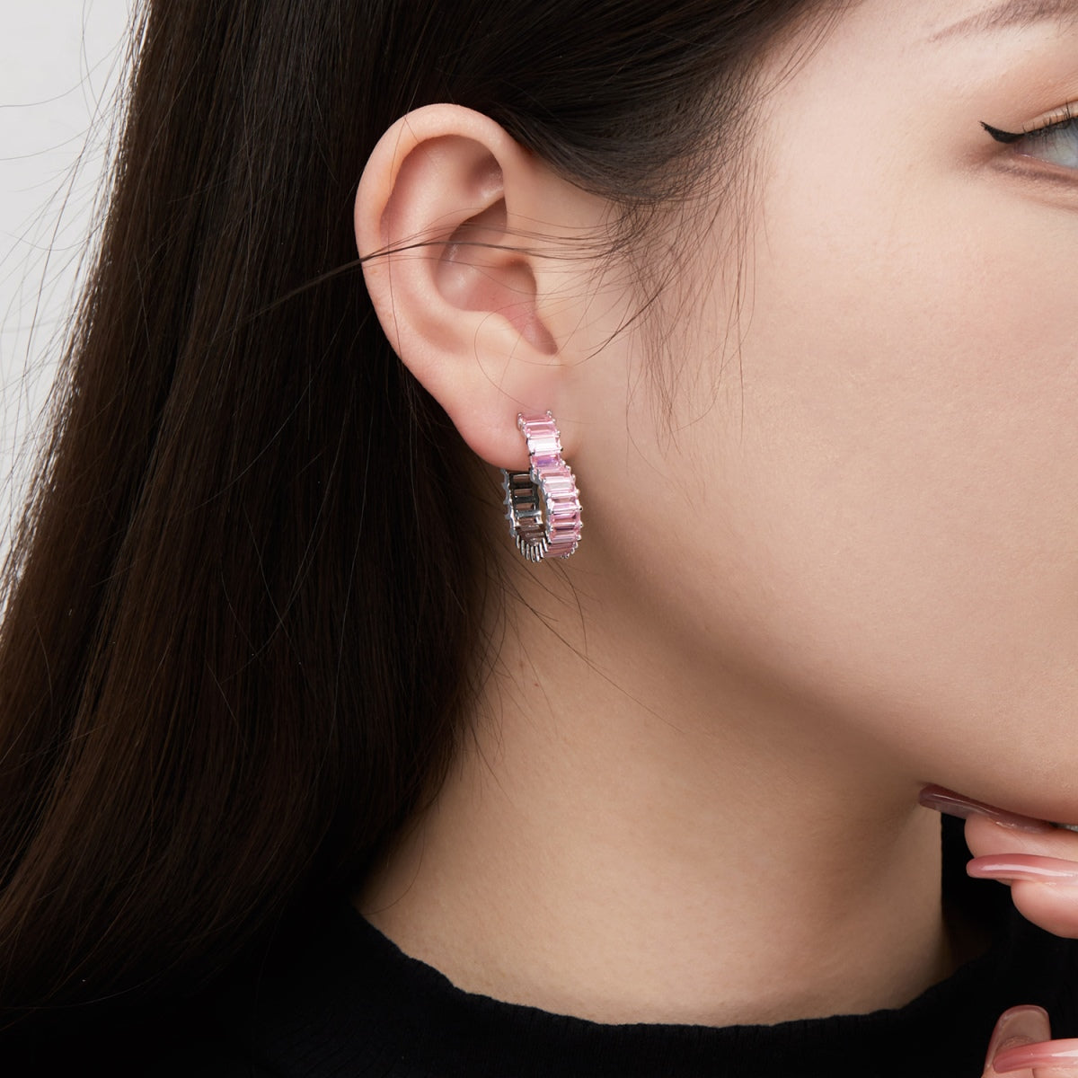 [Clover Jewelry]ラディアントハートカットアウトピアス