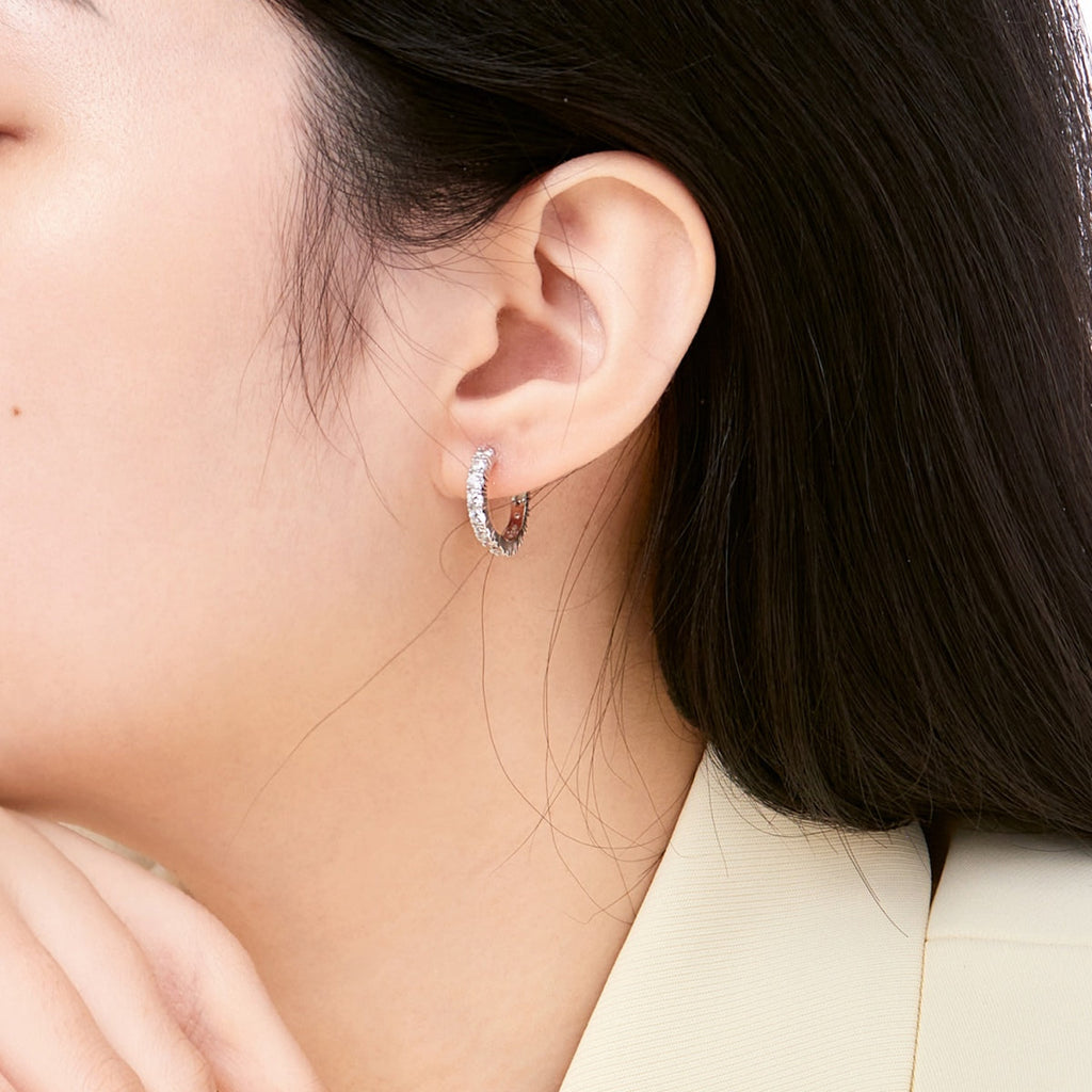 [Clover Jewelry]Funkelnde Bunte Ohrringe mit Rundschliff