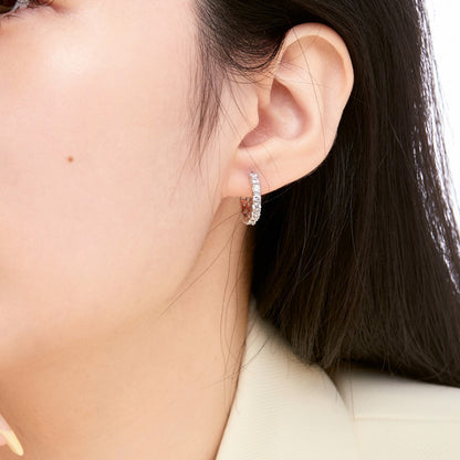 [Clover Jewelery]Radiant Colorful Round Cut Earrings