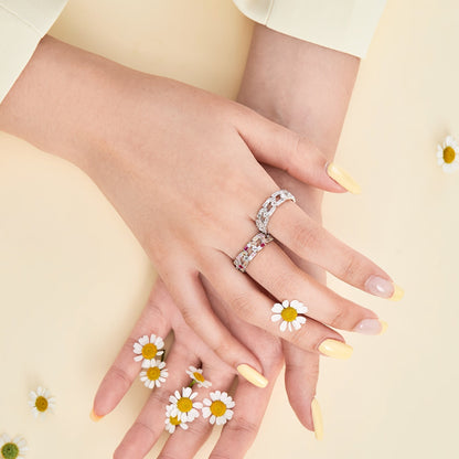 [Clover Jewellery] Funkelnder, lebendiger Alltagsring im Smaragdschliff