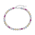 [Clover Jewelry]Zartes, farbenfrohes Armband mit Smaragdschliff für Partys