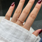 [Clover Jewelry]Delicate Enchanting Wave Shape Daily Ring