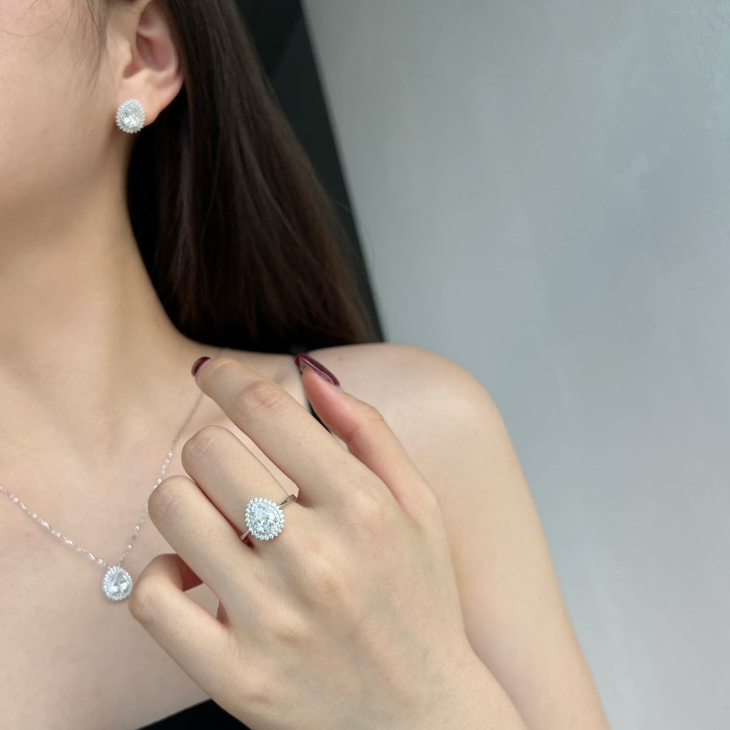 [Clover-Schmuck] Zarte, wunderschöne, birnenförmige Ohrringe für jeden Tag