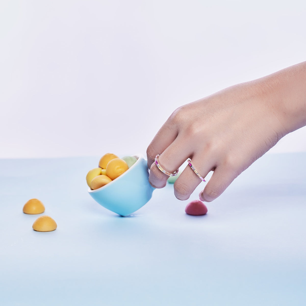[Clover Jewelery]Lively In Shades Elegant Radiant Cut Daily Ring