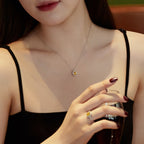 [Clover Jewelry]Zarte, einzigartige, oval geschliffene Alltags-Ohrringe