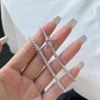 [Clover Jewelry]Schillerndes, exquisites Armband im Rundschliff für den Alltag