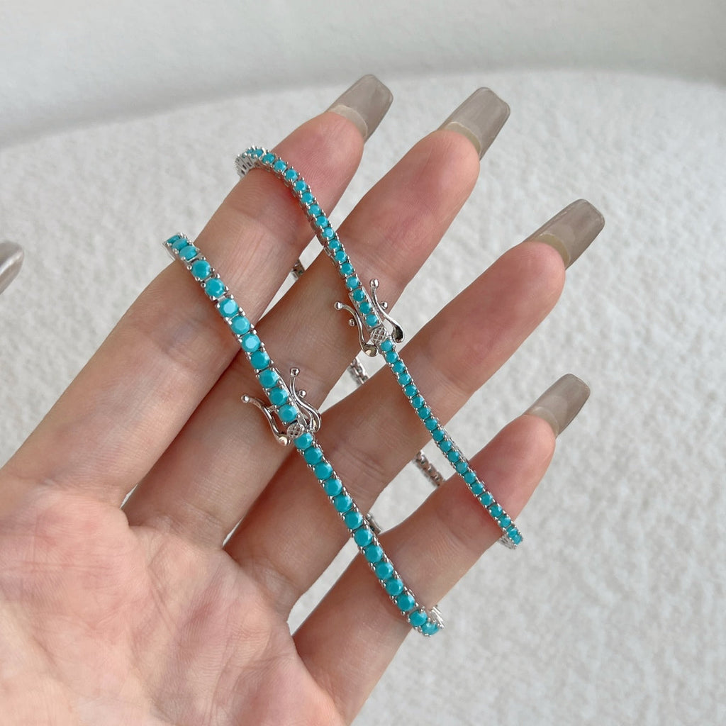 [Clover Jewelry]Funkelndes exquisites Armband mit rundem Schliff für den Alltag