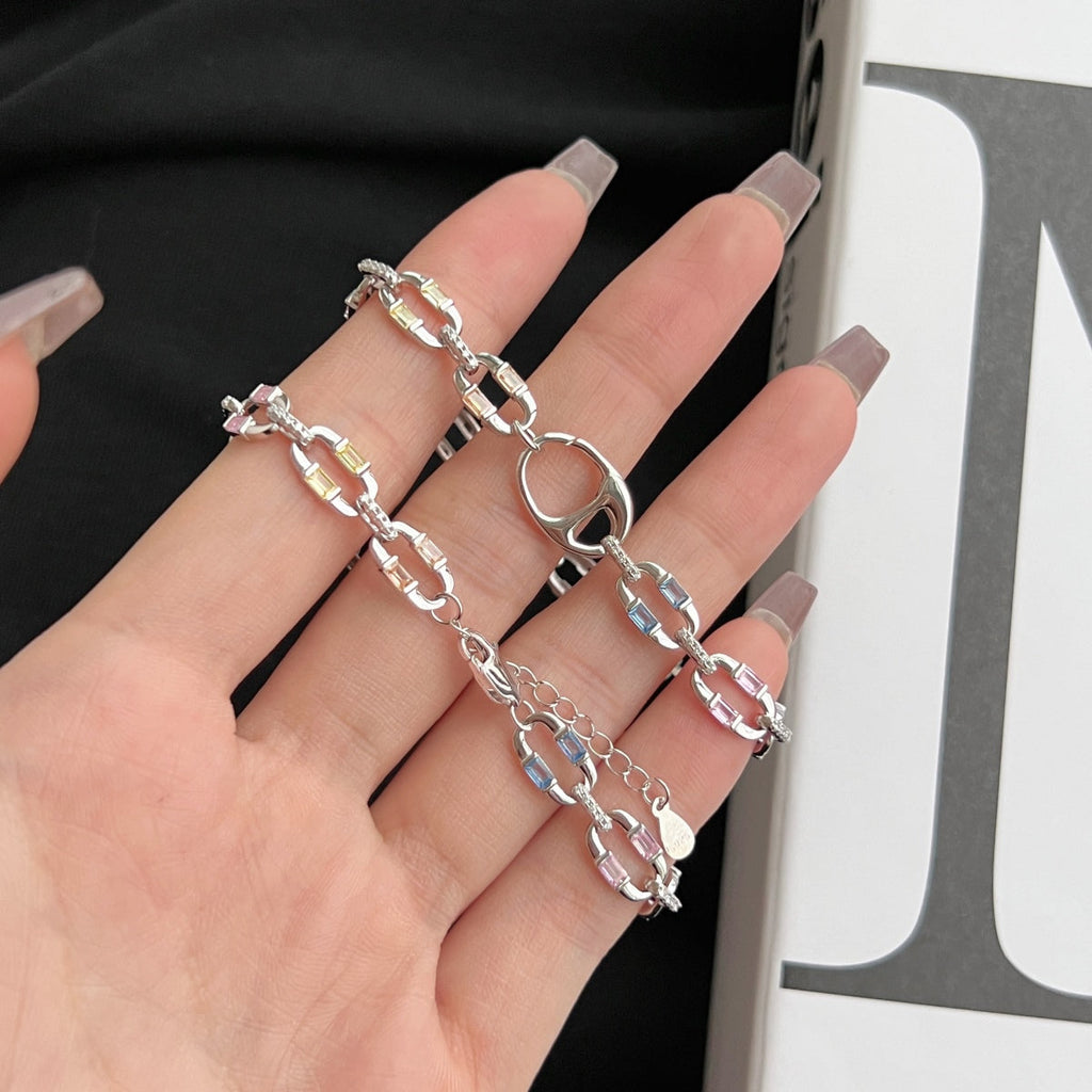 [Clover Jewelry]Funkelndes Buntes Alltagsarmband