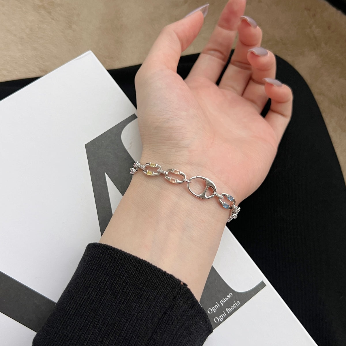[Clover Jewelry]Funkelndes Buntes Alltagsarmband