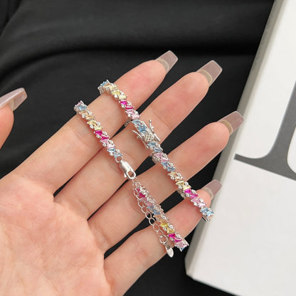 [Clover Jewelery]Ornate Sparkling Multi Cut Party Bracelet