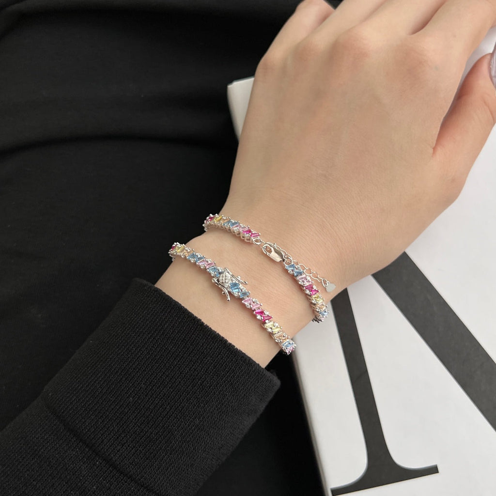 [Clover Jewelry]Funkelndes Partyarmband mit aufwendigem Mehrfachschliff