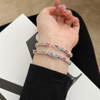 [Clover Jewelry]Funkelndes Partyarmband mit aufwendigem Mehrfachschliff
