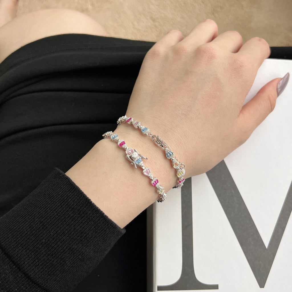 [Clover Jewelry]Funkelndes Armband in Wassertropfenform für den Alltag