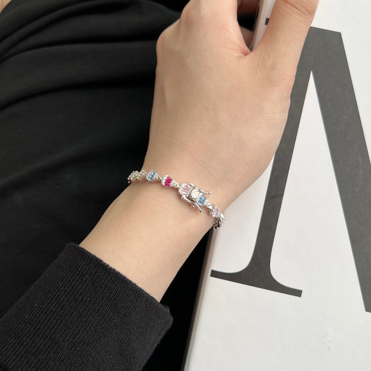 [Clover Jewelery]Radiant Water Drop Shape Daily Bracelet