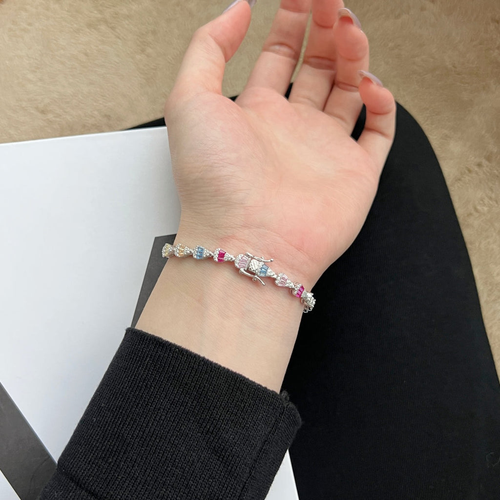 [Clover Jewelry]Funkelndes Armband in Wassertropfenform für den Alltag