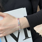 [Clover Jewelry]Zartes, farbenfrohes Armband mit mehreren Schliffen für Partys