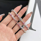 [Clover Jewelry]Funkelndes buntes Smaragdschliff Party Armband