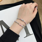 [Clover Jewelry]Funkelndes buntes Smaragdschliff Party Armband