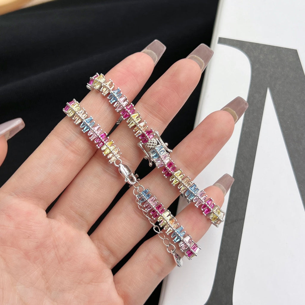 [Clover Jewelry]Funkelndes Exquisites Multi-Schliff Party Armband