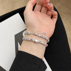 [Clover Jewelry]Funkelndes Radiant Multi-Cut Alltagsarmband