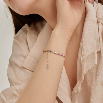 [Clover Jewelery]Delicate Romantic Heart Shape Lover Bracelet