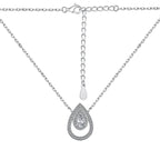 [Clover Jewelry]Sparkling Pear Cut Necklace