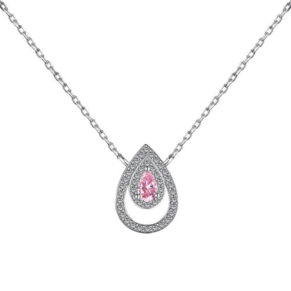 [Clover Jewelery]Sparkling Pear Cut Necklace