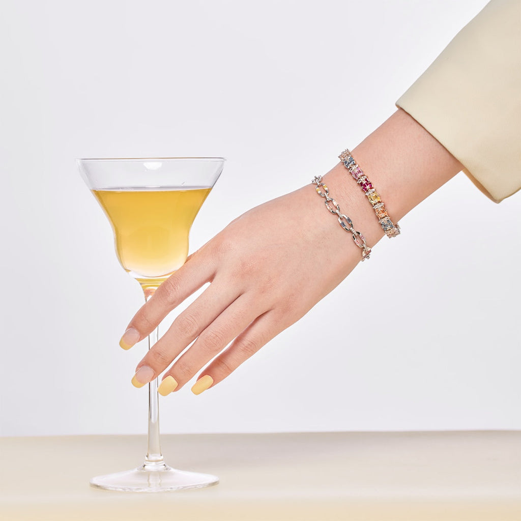 [Clover Jewelry]Funkelndes Buntes Alltagsarmband
