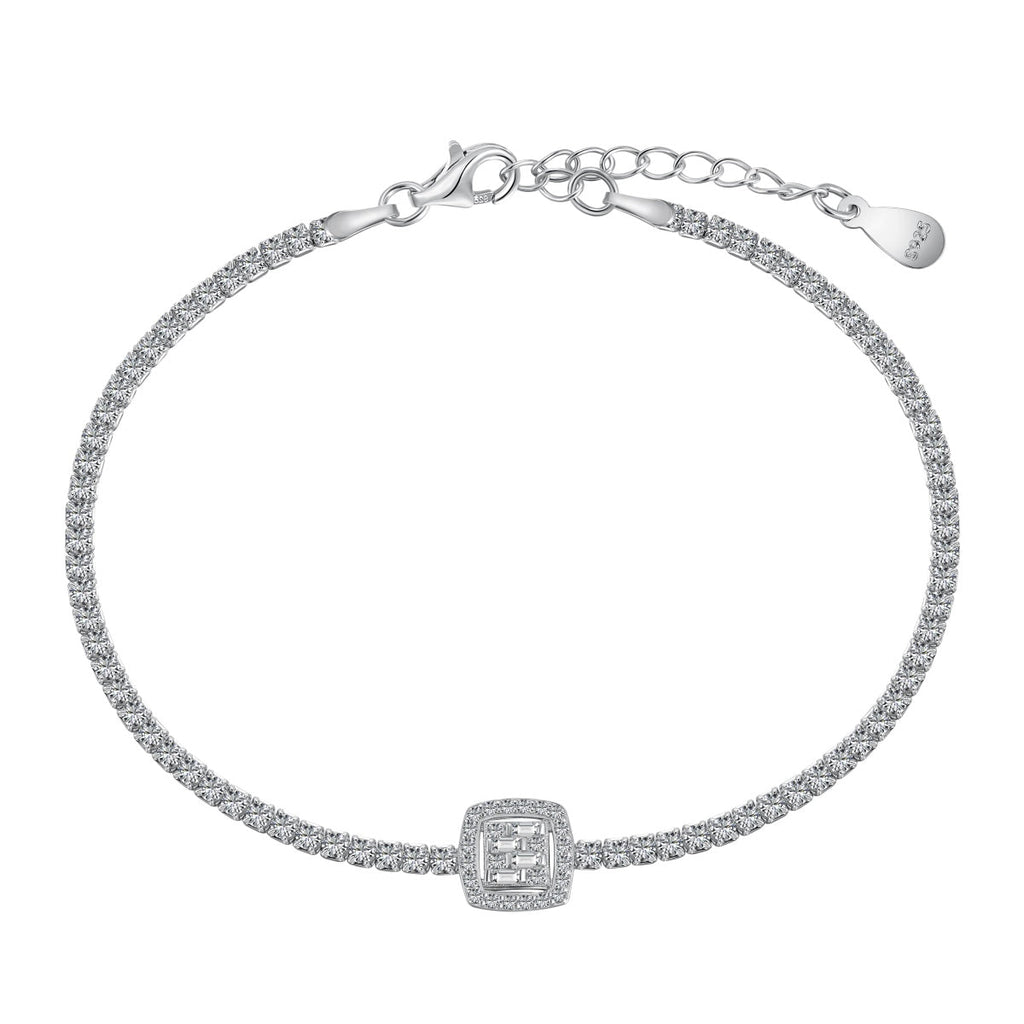 [Klee Schmuck]Luxuriöses, schillerndes quadratisches Bankettarmband