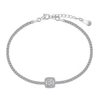 [Klee Schmuck]Luxuriöses, schillerndes quadratisches Bankettarmband