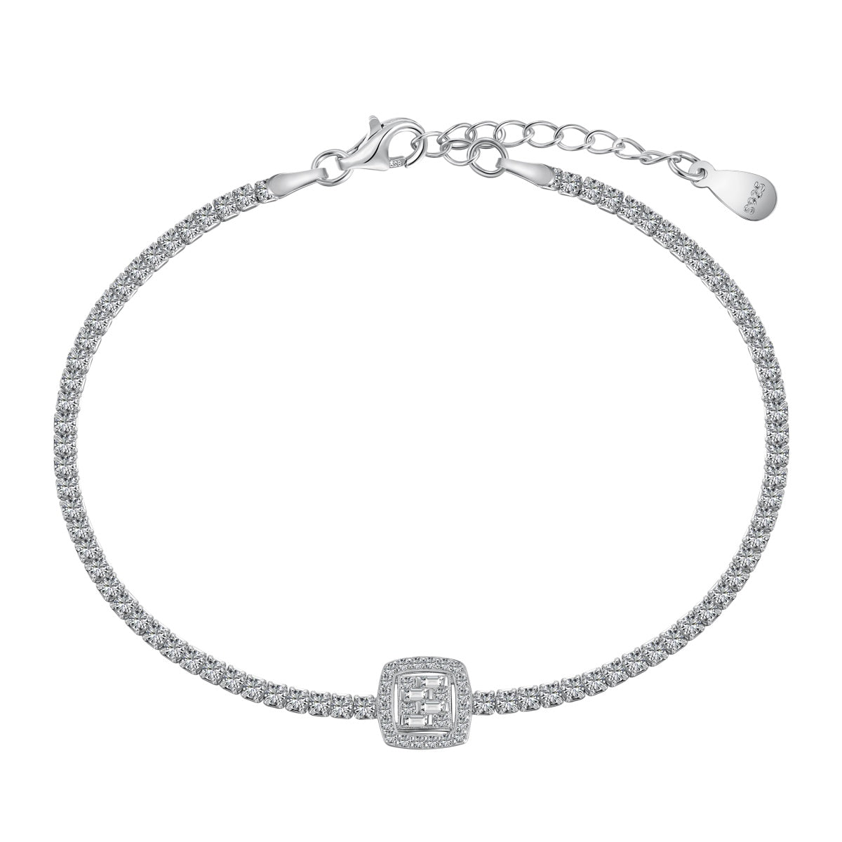 [Klee Schmuck]Luxuriöses, schillerndes quadratisches Bankettarmband