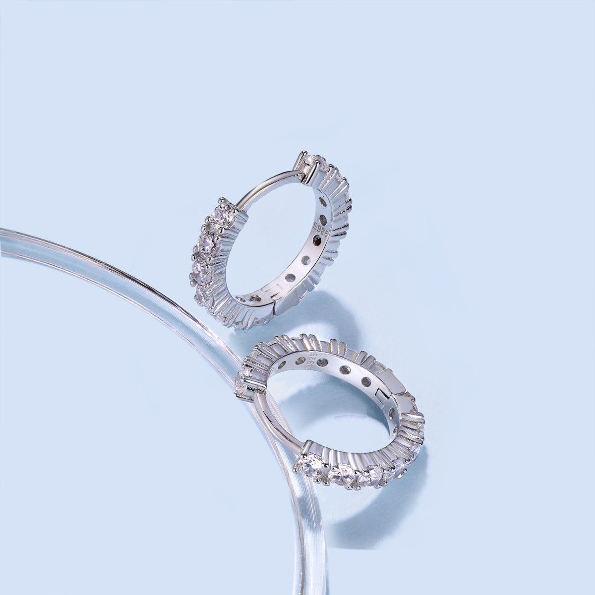 [Clover Jewelry]Funkelnde Bunte Ohrringe mit Rundschliff
