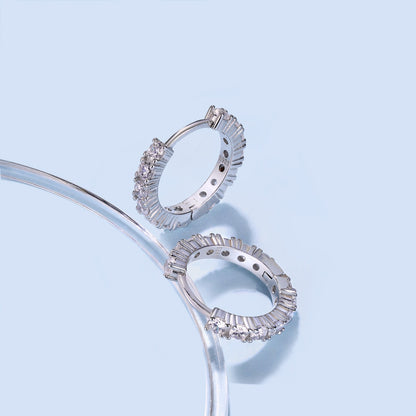 [Clover Jewelery]Radiant Colorful Round Cut Earrings