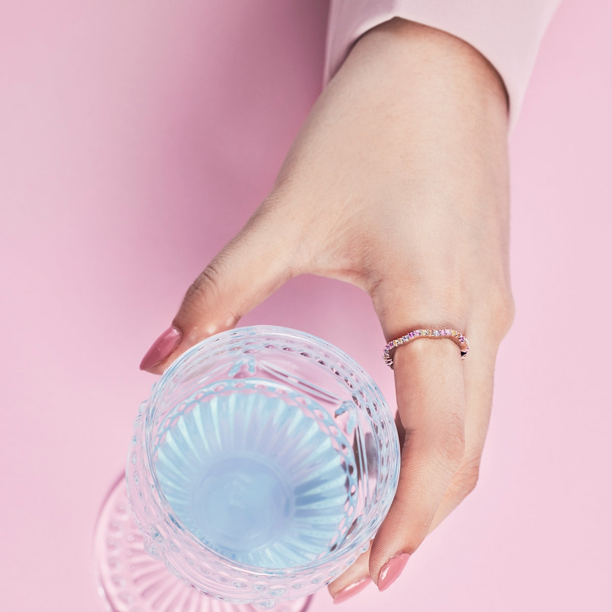 [Clover Jewelery]Dainty Colorful Round Cut Party Ring