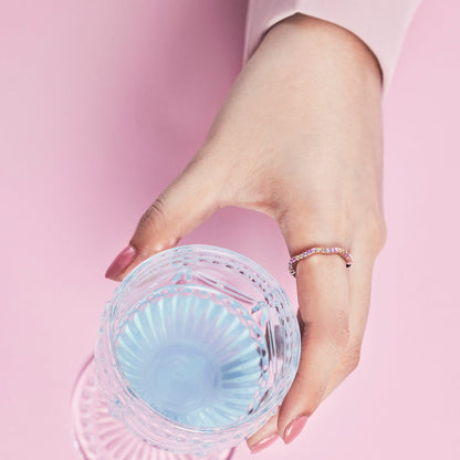 [Clover Jewelery]Dainty Colorful Round Cut Party Ring