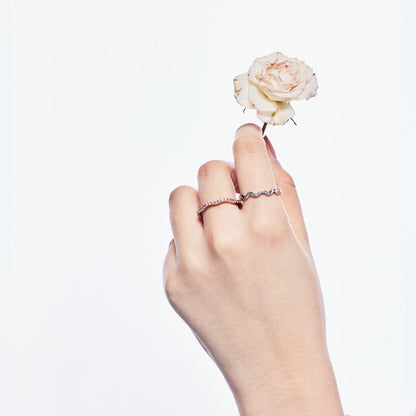 [Clover Jewelery]Dainty Colorful Round Cut Party Ring