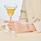 [Clover Jewelry]Zartes, farbenfrohes Armband mit mehreren Schliffen für Partys