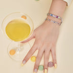 [Clover Jewelry]Zartes, farbenfrohes Armband mit mehreren Schliffen für Partys
