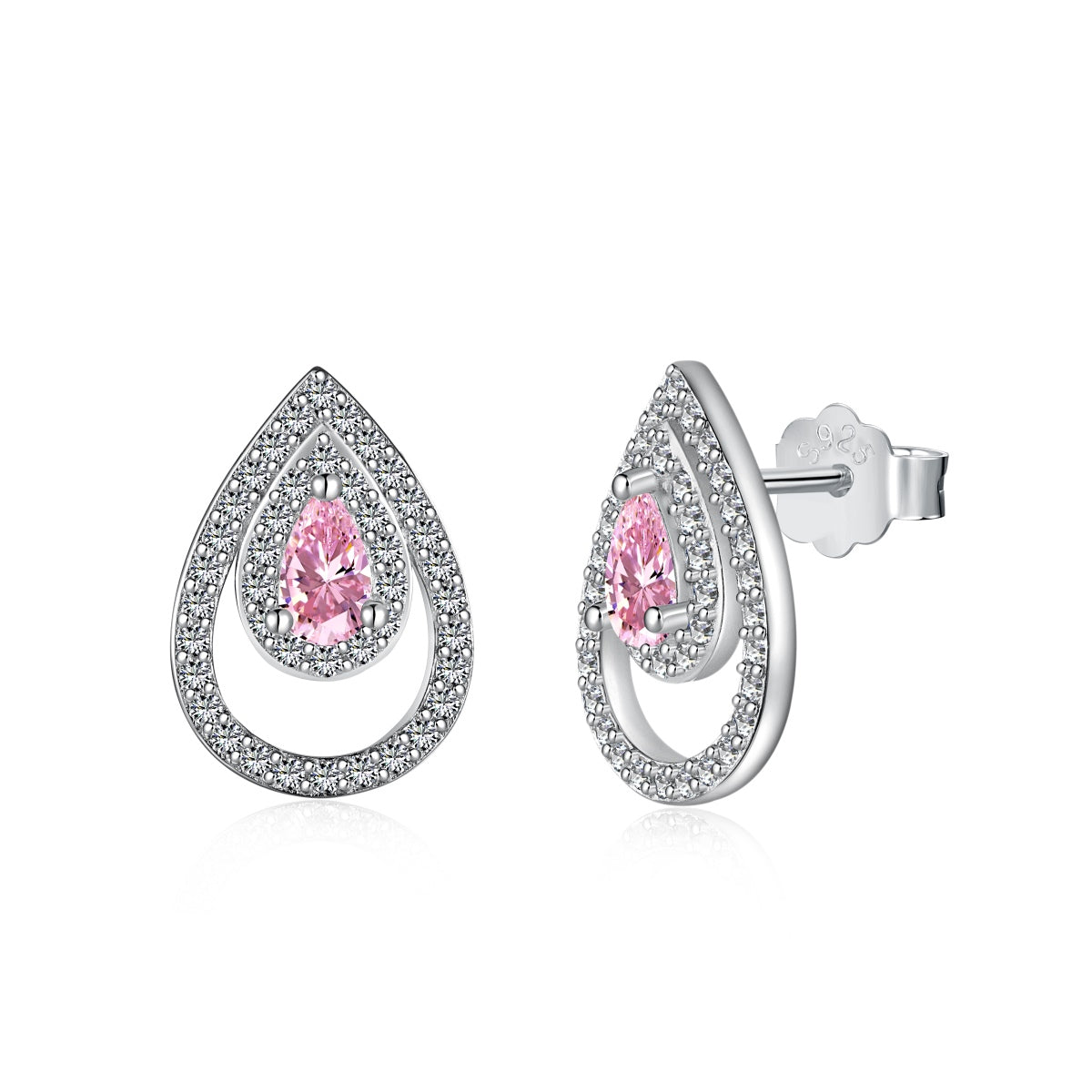 [Clover Jewelry]Funkelnde filigrane Ohrringe in Tropfenform für jeden Tag
