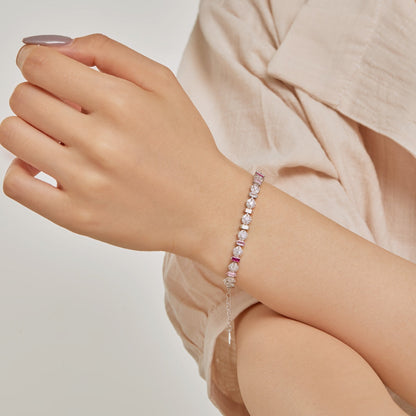 [Clover Jewelery]Radiant Colorful Round Shape Daily Bracelet