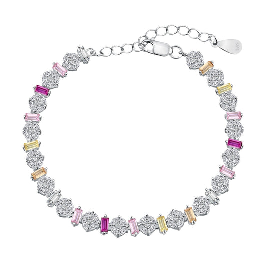 [Clover Jewelery]Radiant Colorful Round Shape Daily Bracelet
