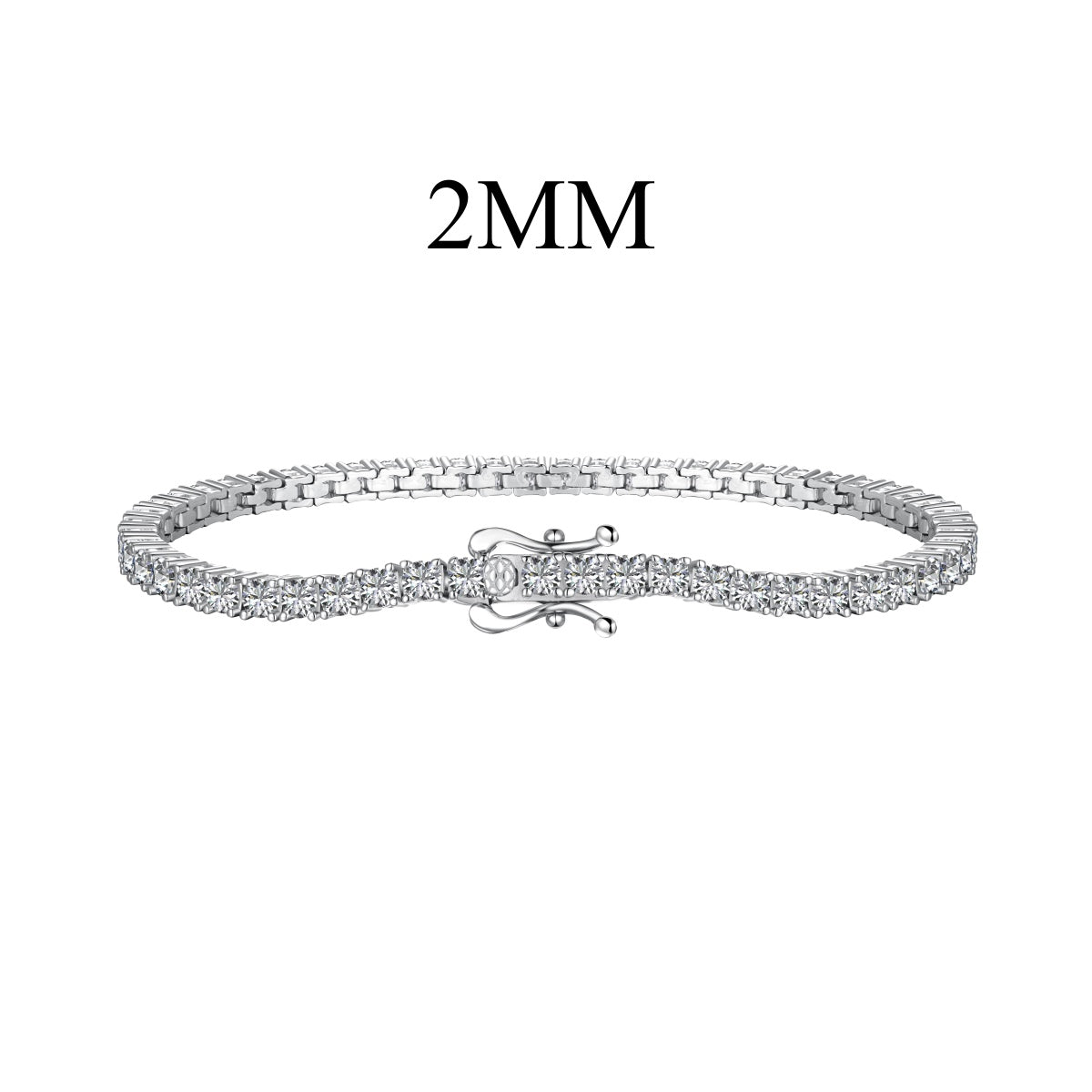 [Clover Jewelry]Funkelndes exquisites Armband mit rundem Schliff für den Alltag