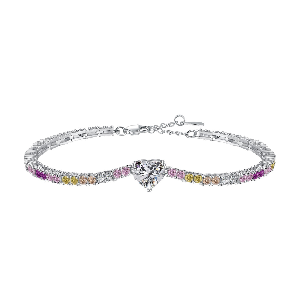 [Clover Jewelry]Delicate Romantic Heart Shape Lover Bracelet