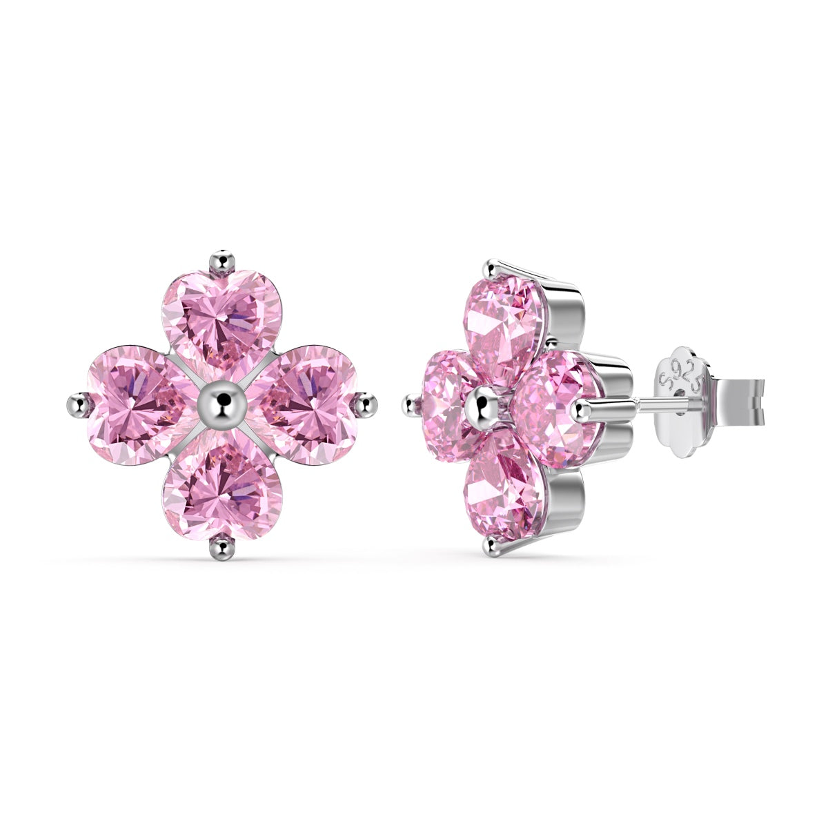 [Clover Jewelry]四つ葉のクローバー ボールピアス