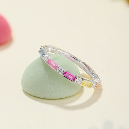 [Clover Jewelery]Lively In Shades Elegant Radiant Cut Daily Ring