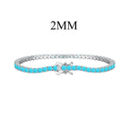[Clover Jewelry]Funkelndes exquisites Armband mit rundem Schliff für den Alltag