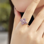[Clover Jewelry]四つ葉のクローバー八芒星リング