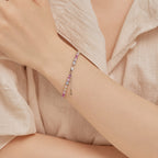 [Clover Jewelry]Zartes, farbenfrohes Armband mit Smaragdschliff für Partys