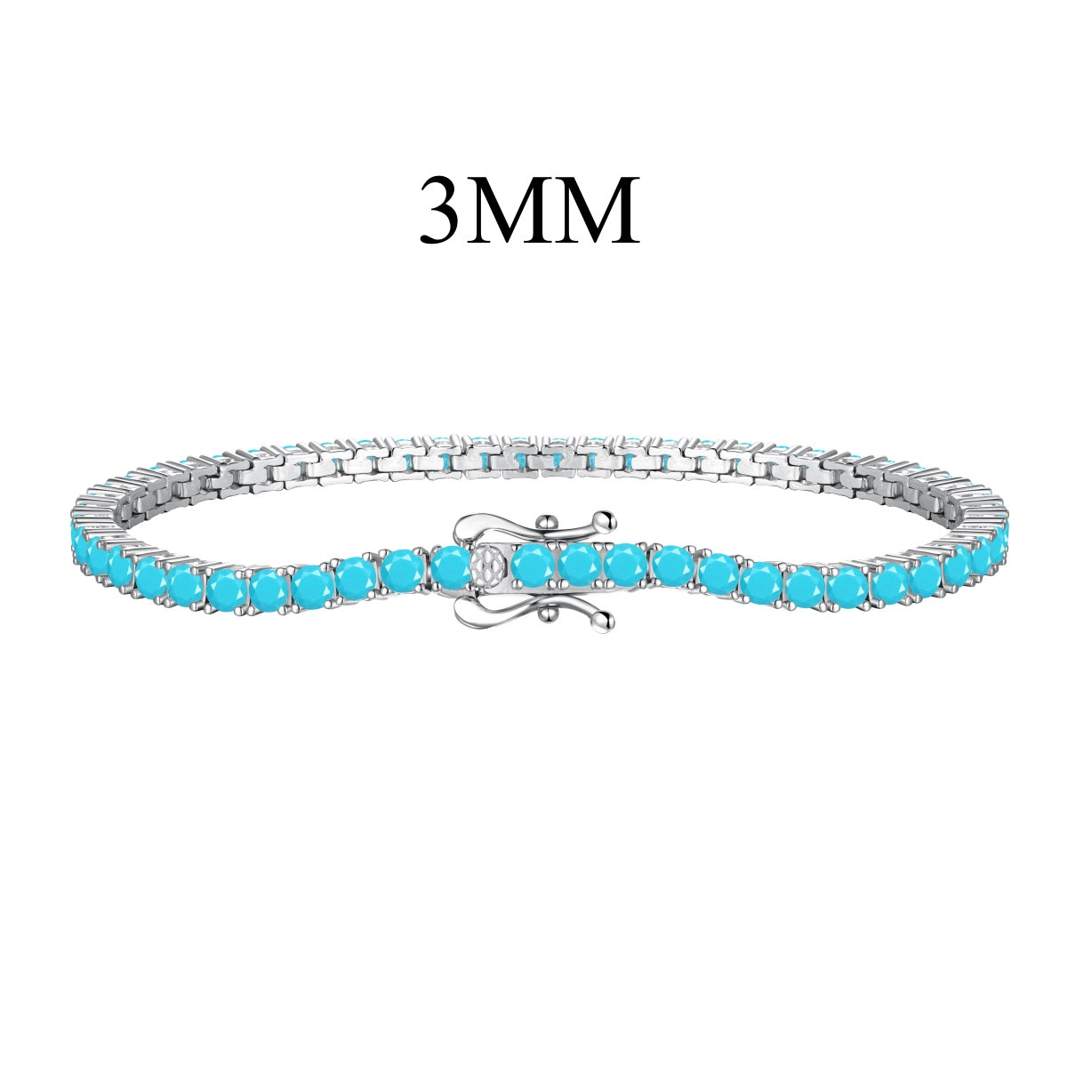[Clover Jewelery]Dainty Charming Round Cut Tennis Bracelet